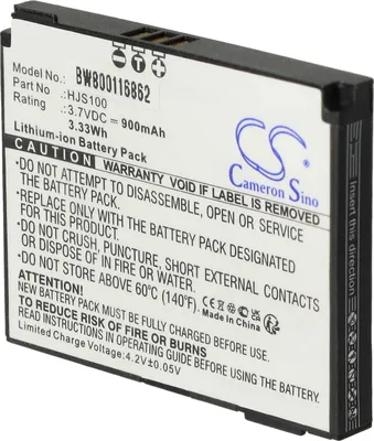 Produktbild von vhbw Akku kompatibel mit Becker Map Pilot, HJS-100, HJS100 GPS Navigation Navi (900 mAh, 3,7 V, Li-Ion)
