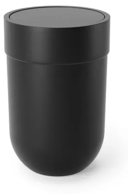 Immagine prodotto di Contenitore per rifiuti Umbra Touch, capacità 6 litri, coperchio a scatto, colore nero