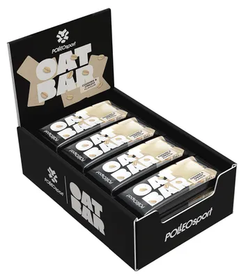 Produktbild von Polleo Oat Bar, Haferriegel, 12 x 80 g, Cookies & Cream
