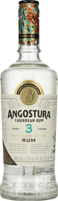 Produktbild von Angostura 3 Years Old Superior White Rum 37,5% Vol. 0,7l