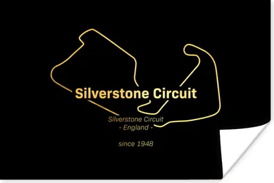 Produktbild von MuchoWow® Poster F1 - Silverstone - England 180x120 cm - Fotoplakat