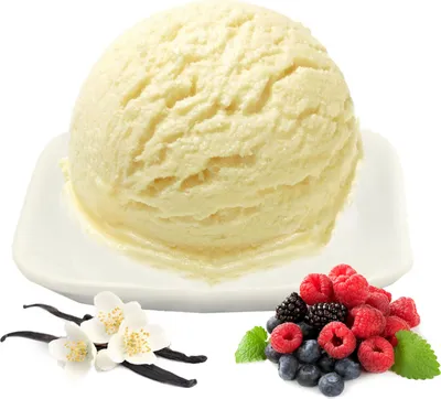 Produktbild von Vanille Waldfrucht Low Carb Eis Pulver Vegan Zucker-, laktosefrei 1 kg