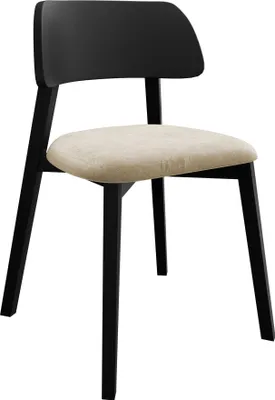 Produktbild von MIRJAN24 Stuhl Dario, Wohnzimmer, Modern Kollektion, Esszimmerstuhl, Holzkonstruktion (Farbe: Magic Velvet 2250, Holzfarbe: Schwarz)