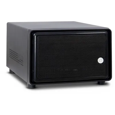 Produktbild von Inter-Tech SC-2100, Small Form Factor (SFF), PC, Schwarz, Mini-ITX, Stahl, Aktivität, Alarm, HDD, Netzwerk, Leistung