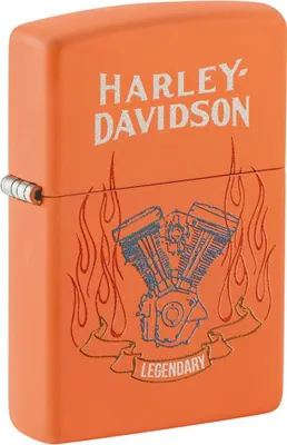 Produktbild von Zippo Benzin-Feuerzeug Harley Davidson Orange Matte color 60007747, unbefüllt