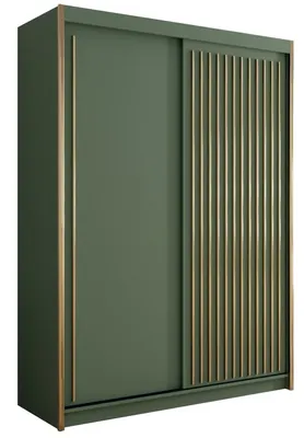Produktbild von Schiebeschrank Artist 150 Für Schlafzimmer Latten Grün Künstlerstab