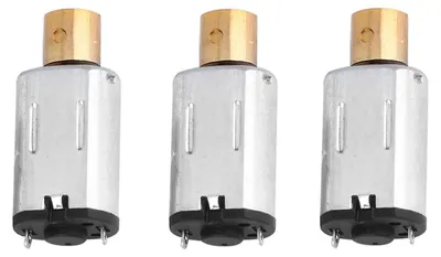 Vibrationsmotor 1,5/3/6V DC, exzentrisch, 1000 U/min, 3 Stück