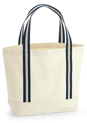 Image de Westford Mill - Sac à bandoulière « EarthAware » FK1209 (taille unique) (naturel/bleu foncé)