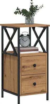 Obrázok produktu pre vidaXL Nočný stolík Artisan dub 34x35,5x70 cm Materiál na báze dreva