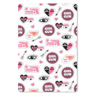 Produktbild von MuchoWow® Mauspad Mousepad Mädchen - Rosa - Herzen - Design 18x27 cm - Mousepads - Maus Mat - Pad - Mausunterlage