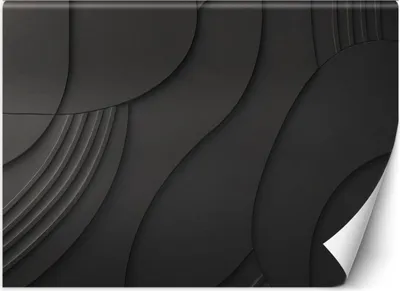 Zdjęcie produktu dla Fototapeta filzelinowa Czarny Relief 3D 250x175 cm Feeby Czarny klej w zestawie  łatwa w montażu