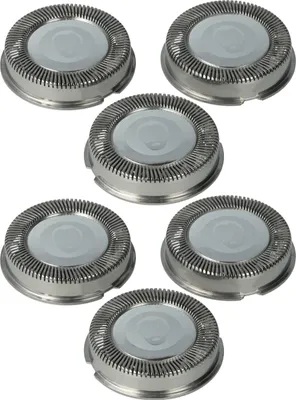 Produktbild von vhbw 6x Ersatz-Scherköpfe kompatibel mit Philips HQ3810, HQ3865, HQ3870, HQ382, HQ3825, HQ3830, HQ3850, HQ386, HQ384, HQ3845 Elektrorasierer, Silber
