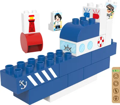 Image de BiOBUDDi Bateau de police BB-0250