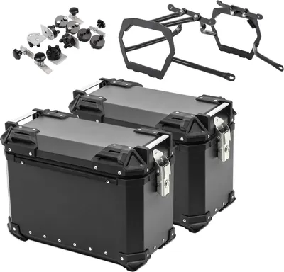 Produktbild von Alu-Koffer + Kofferträger passend für BMW F 850 GS 18-23 # XW30 schwar