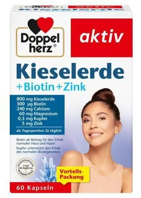 Produktbild von Doppelherz Kieselerde+Biotin+Zink Kapseln 60 St
