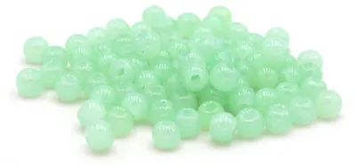 Produktbild von Vintageparts Jadeimitat Perlen hellgrün rund 4,5mm, 80 Stück