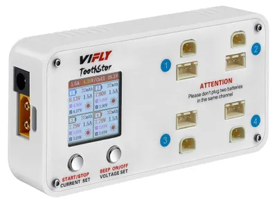 Zdjęcie produktu dla Ładowarka VIFLY ToothStor 2S (złącze BT3.0 i JST-XH2.54)