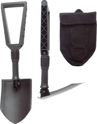 Image de Fiskars 1000621 pelle de camping Pelle pliante Noir