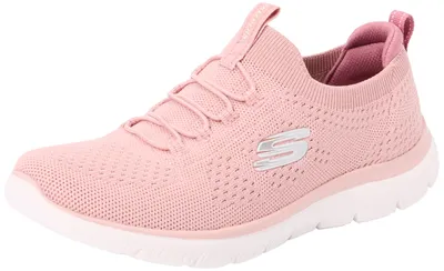 Produktbild von Skechers Damen Summits Top Player Turnschuhe, Rose Knit/Mauve Trim, 39 EU