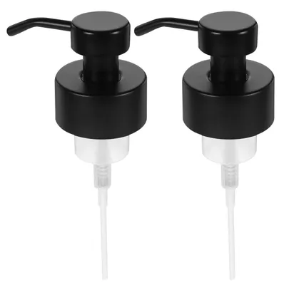 Produktbild von Ersatzpumpe für Seifenspender, 44-mm-Gewinde, Pumpenkopf aus Edelstahl für Lotion-/Shampooflaschen, 2 Stück, für Bad-/Küchenhygiene, nachfüllbar