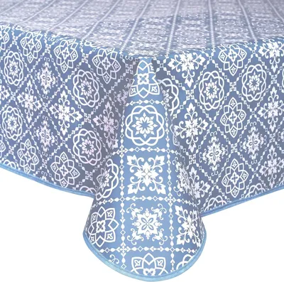 Imagen del producto de Mantel rectangular, impermeable, de 140 x 240 cm, ideal para la cocina y el jardín