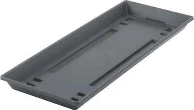 Produktbild von Blumenkasten Untersetzer geli Standard Kunststoff 39 x 15 x 2,5 cm anthrazit