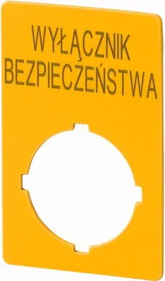 Produktbild von Schild für Sicherheitstaster PL M22-XZK1-PL99