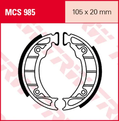 Image de S.Mâchoires de frein PIAGGIO