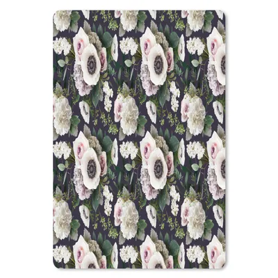 Produktbild von MuchoWow® Mauspad Mousepad Blumen - Anemone - Muster - Farben 18x27 cm - Mousepads - Maus Mat - Pad - Mausunterlage