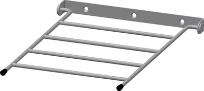 Imagen del producto de KWC AR Klapprost, SIRIUS, acero inoxidable, 250x400 mm, para montaje en pared