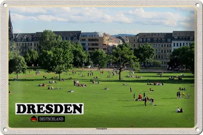 Produktbild von Blechschild Städte Dresden Deutschland Alaunplatz 30x20cm
