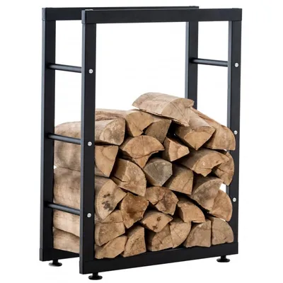 Produktbild von Kaminholzständer Keri V2 25x60x100 - schwarz