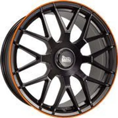 Produktbild von 19 Zoll MAM GT1 5x112 ET30 Alufelgen MATT BLACK LIP ORANGE
