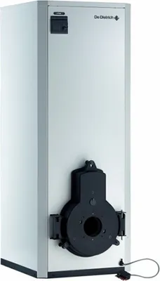 Produktbild von Nízkoteplotní olejový kotel v ocelovém krbu Premys De Dietrich 35 kW + 150 l nádrž bez hořáku
