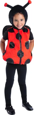 Produktbild von Smiffys - Marienkäfer-Kostüm für Kinder SM3645 (110-116) (Rot/Schwarz)