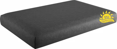 Produktbild von sunnypillow Palettenkissen mit abnehmbarem Bezug UV - beständig Sitzkissen 120x80x15 cm Anthrazit