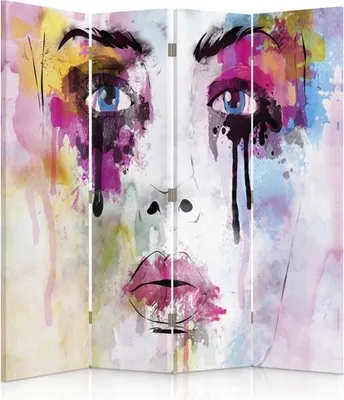Produktbild von Legendarte - Paravent - Raumteiler Beautiful Tears Wood cm. 145x180 (4 Paneele)