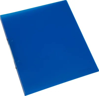 Produktbild von Ringbuch A4 2 Ringe 16mm blau-transluzent Packung mit 12 Stück