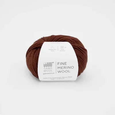 Produktbild von GABO WOOL Feinste Wolle 100% Superwash, Rostbraun, 50g, Pflegeleicht
