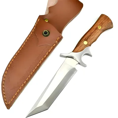 Produktbild von Elegantes Outdoor-Messer SX-38954 aus D2-Stahl - Braun KP38954