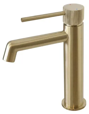 Image de Esseline mitigeur lavabo bas or brossé Essebagno