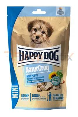 A bag of dog food for puppies.