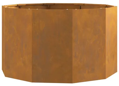 Image de vidaXL Bac à plantes rouillé 90 x 90 x 50 cm Acier résistant aux intempéries