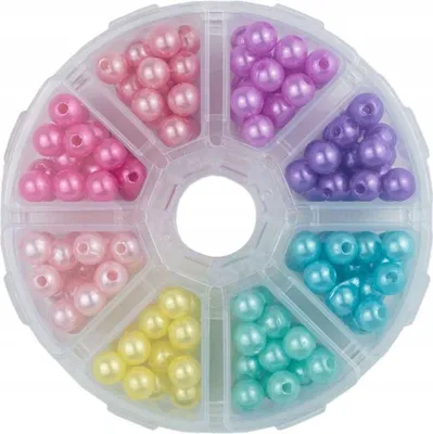 Produktbild von Kunststoffperlen, 8 mm, 176 Stück.