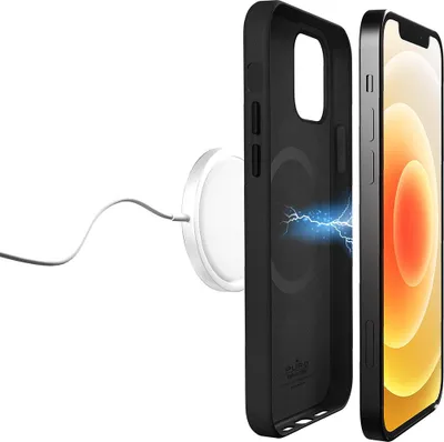 Zdjęcie produktu dla PURO, Etui do Apple iPhone 12/12 Pro kompatybilne z MagSafe SKYMAG, Czarny