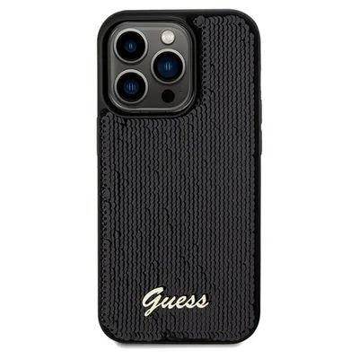 Produktbild von Guess Sequin Script Logo Case für iPhone 14 Pro Max schwarz