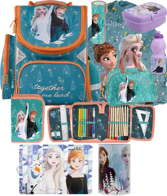 Produktbild von Eiskönigin Schulranzen 9teilig schulrazen set rucksack schulrucksack ranzen FUR MADCHEN disney FROZEN