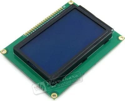 Produktbild von WaveShare LCD12864-ST (3.3V Blue Backlight)