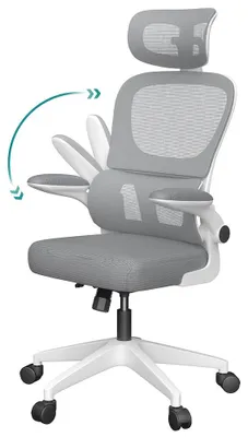 Productafbeelding van Ergonomische Bureaustoel - Bureaustoel Met Hoofdsteun - Werkstoel - Kantoorstoel - Stoel Voor Bureau