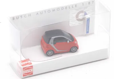 Produktbild von Busch 46226 Smart Fortwo Coupé (ElectriDrive) Rot 1:87 in